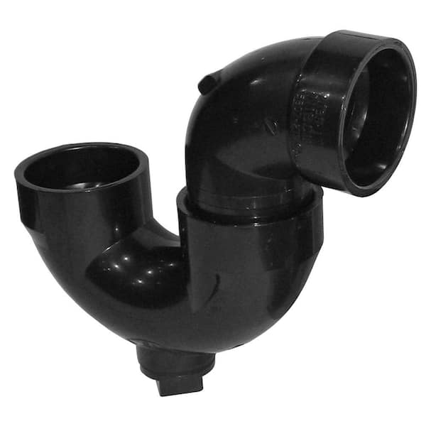 NIBCO 1-1/2 in. ABS Hub P-Trap Cleanout with Plug