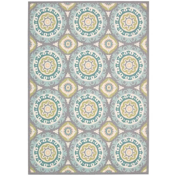 Waverly Sun N' Shade doormat 2 ft. x 4 ft. Medallions Contemporary Indoor/Outdoor Area Rug