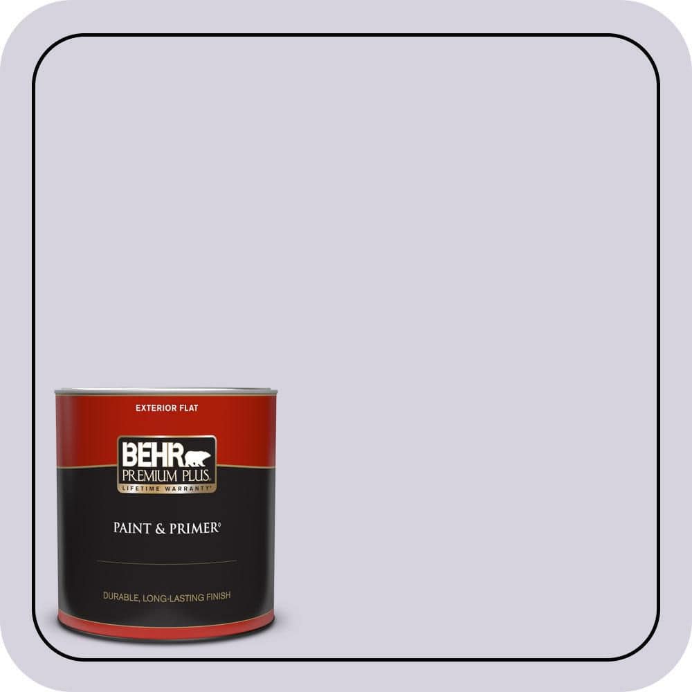 1 qt. #650E-2 Lovely Lavender Flat Exterior Paint & Primer price history on PriceWatchPro