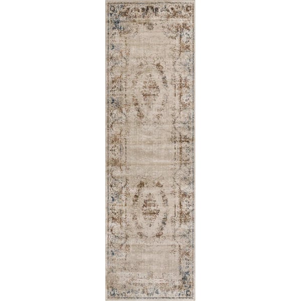 Unique Loom Chateau Lincoln Beige 2' 0 x 6' 7 Runner Rug