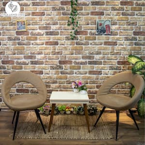 Falkirk Uffcott 39.4 in. x 19.7 in. Light Brown Faux Brick Styrofoam 3D Decorative Wall Panel (10-Pack)