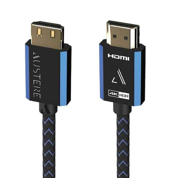 V Series 8 ft. 4K-Certified Premium HDMI Cable with Ethernet in Black