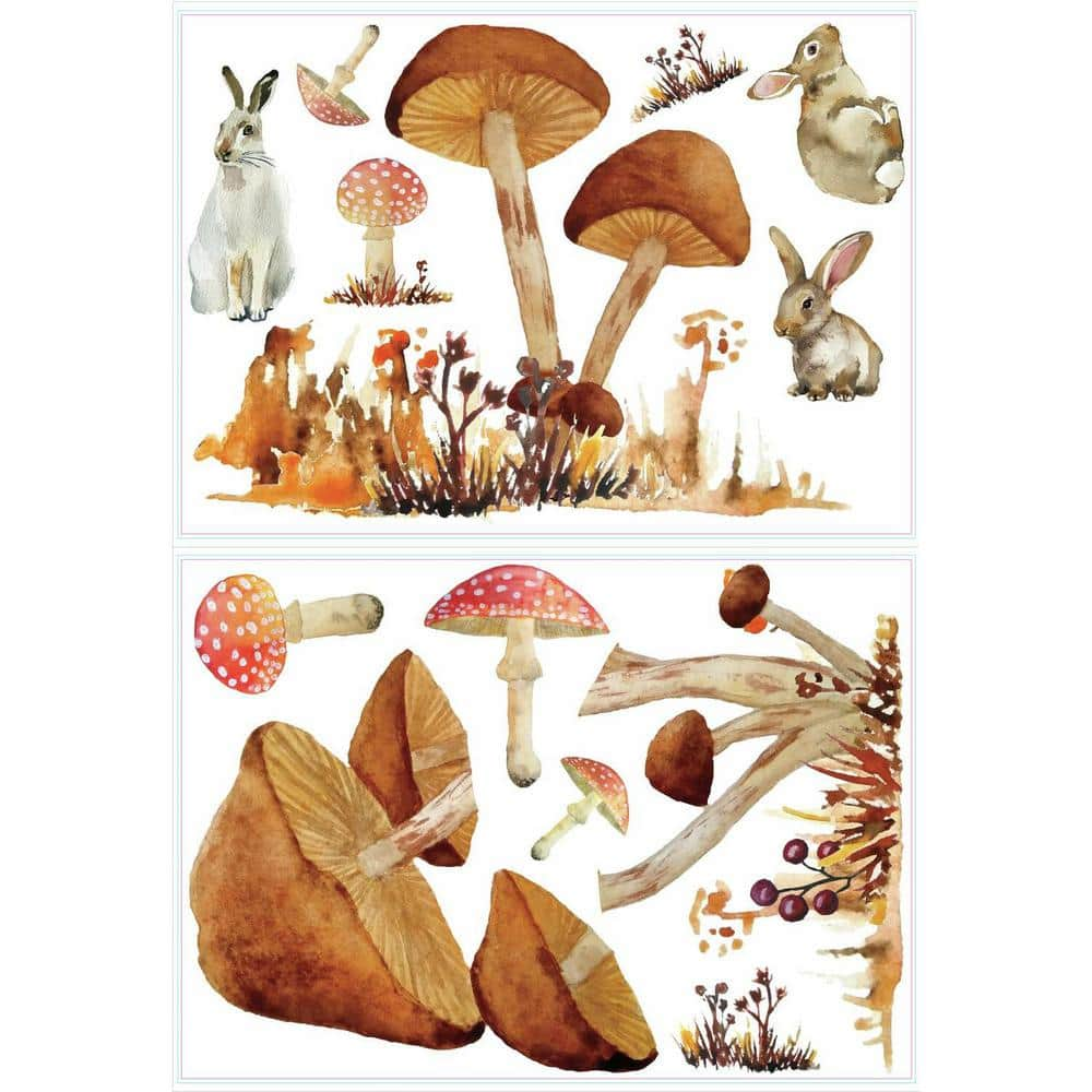 Whimsical Woods Acorn, Mushroom and Floral Wall Decals – Rocky Mountain  Decals