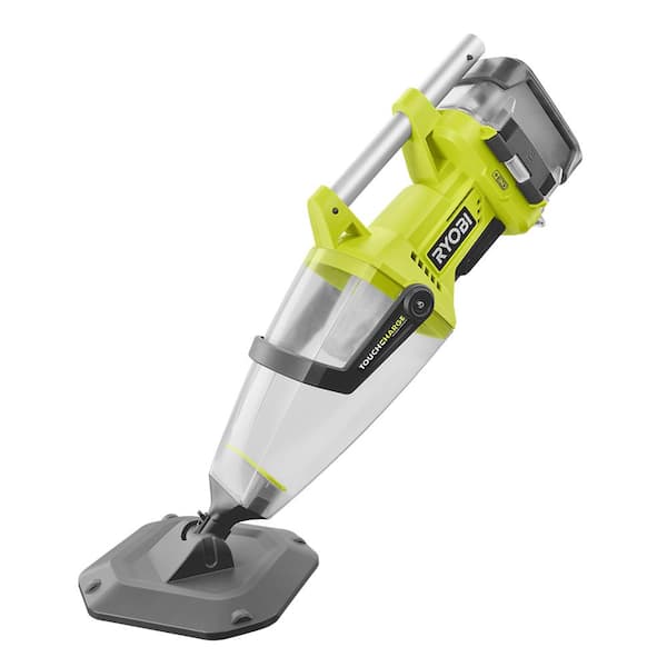 RYOBI 18-Volt ONE+ Lithium-Ion Cordless Underwater Stick Pool Vacuum Kit for In Ground Pools, Above Ground Pools, and Spas