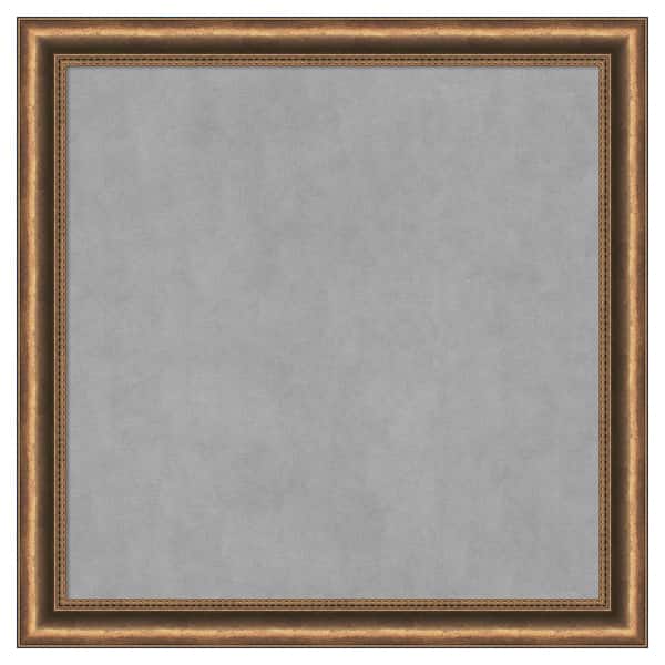Amanti Art Manhattan Bronze Narrow 28 in. x 28 in. Framed Magnetic Board