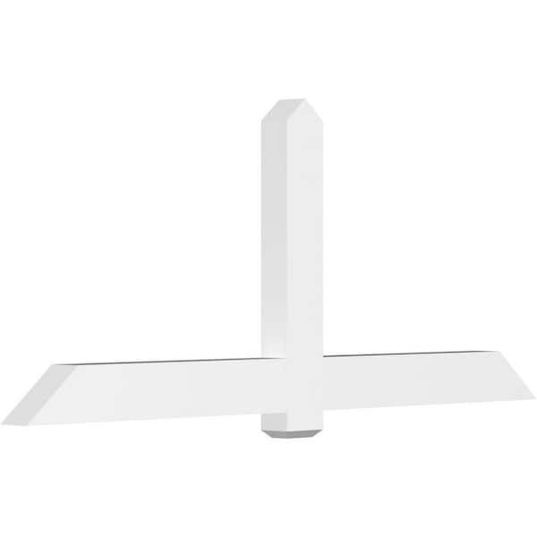 Ekena Millwork Eugene 84 in. W x 35 in. H x 4 in. D Signature Polyurethane Bracket