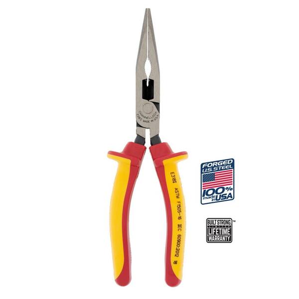 Channellock 8 in. H 1000 Volt XLT Long Nose Plier 318I The Home Depot