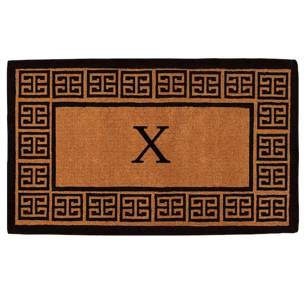 Calloway Mills The Grecian Extra-Thick 36 in. x 72 in. Monogram x Door Mat