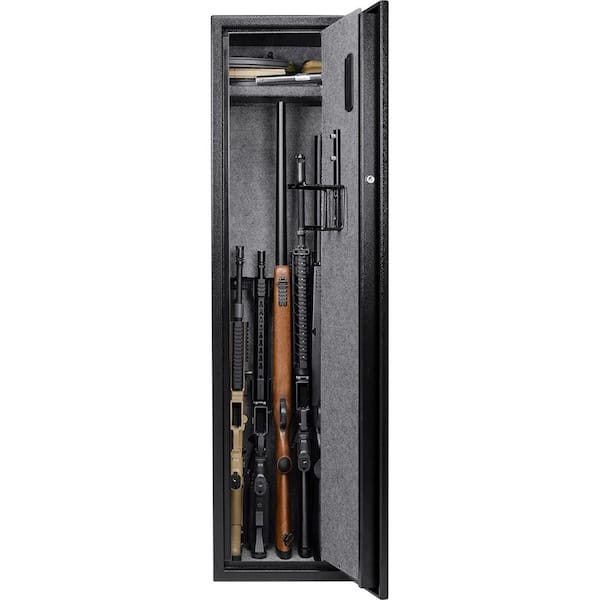 5-Gun Large Quick Access Keypad Biometric Rifle Safe 5-Gun Large Quick Access Keypad Biometric Rifle Safe