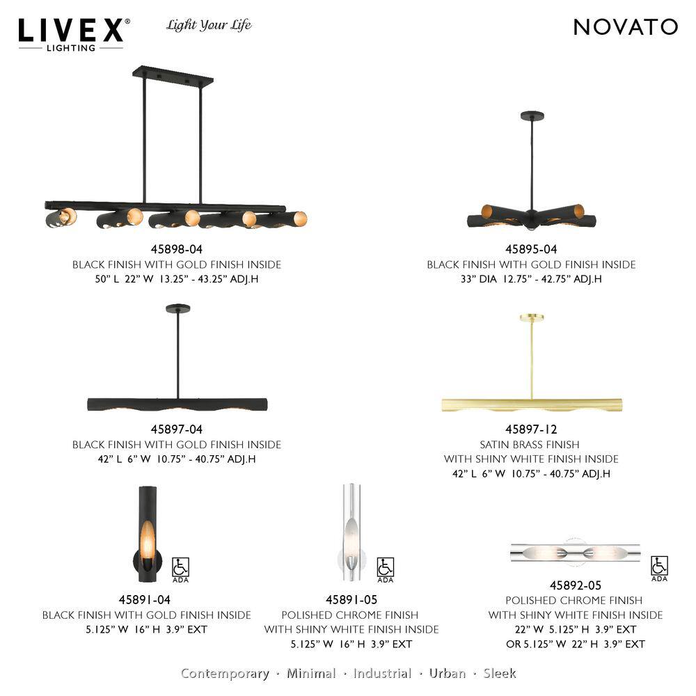 Novato Polished Chrome Dimmable 2-Light ADA Wall Sconce