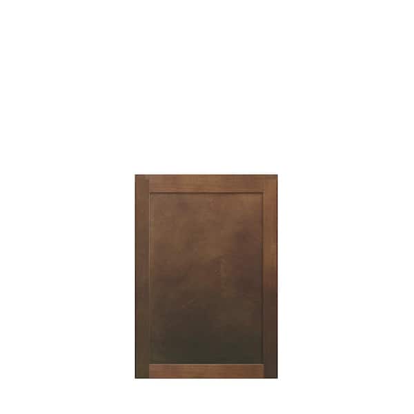 Amherst Shaker 18 in. W x 30 in. H x 12 in. D in Walnut Plywood Assembled Wall Cabinet
