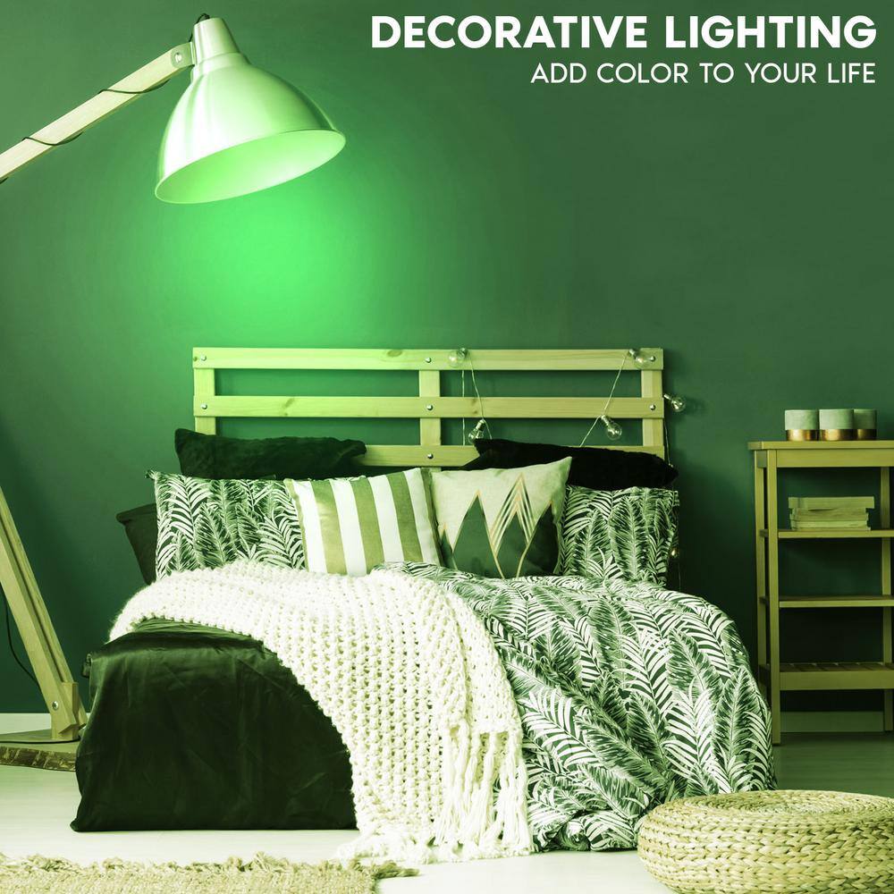 Green LED Edison Screw-in Decorative Light Bulbs