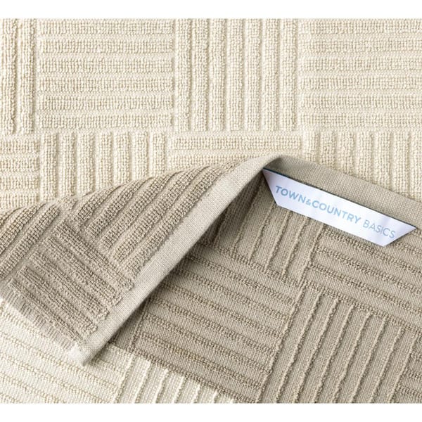 Kitchen Basics Cotton Taupe Kitchen Textiles (Set of 8) Kitchen Basics Cotton Taupe Kitchen Textiles (Set of 8)