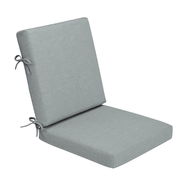 ARDEN Foam Outdoor Dining Chair Cushion 20 x 20 Made with ProFoam Rain-Proof Fade Resistant Stone Grey Leala