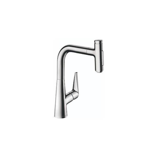 Talis Select S Single-Handle Pull-Down Sprayer Kitchen Faucet in Chrome