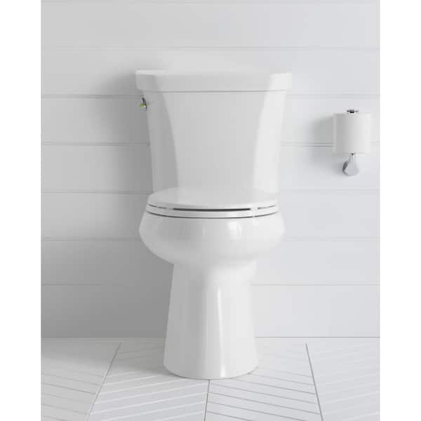 KOHLER Brevia Elongated Closed Front Toilet Seat with Quick-Release Hinges in White