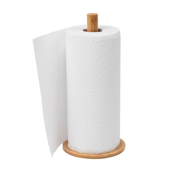 Leather Paper Towel Holder, Paper Roll Holder With Dowel, Kitchen