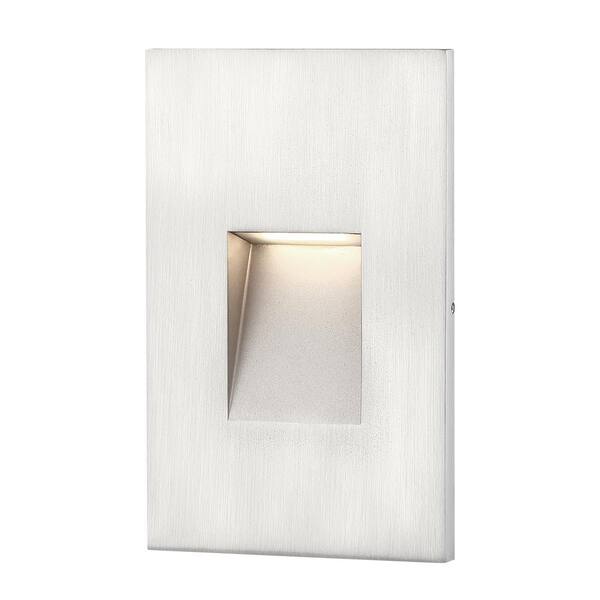 Line-Voltage 2-Watt White Integrated LED Outdoor Stair Light