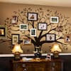 Family Tree Wall Decal Tree Wall Decal for Picture Frames in Chestnut Brown Small Size
