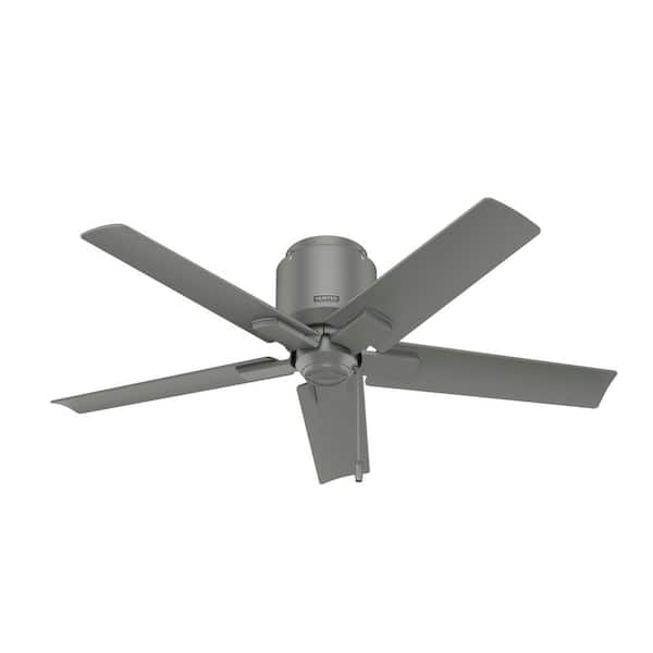 Hunter Terrace Cove 44 in. Indoor/Outdoor Matte Silver Ceiling Fan For Patios or Bedrooms