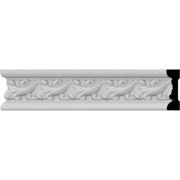 Ekena Millwork SAMPLE - 3/4 in. x 12 in. x 2-1/4 in. Urethane Kinsley Chair Rail Moulding