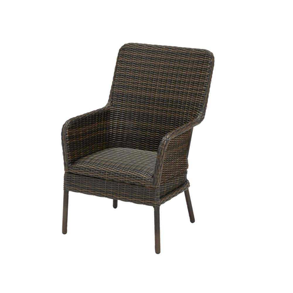 wicker padded chair