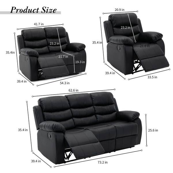 three seater recliner lounge