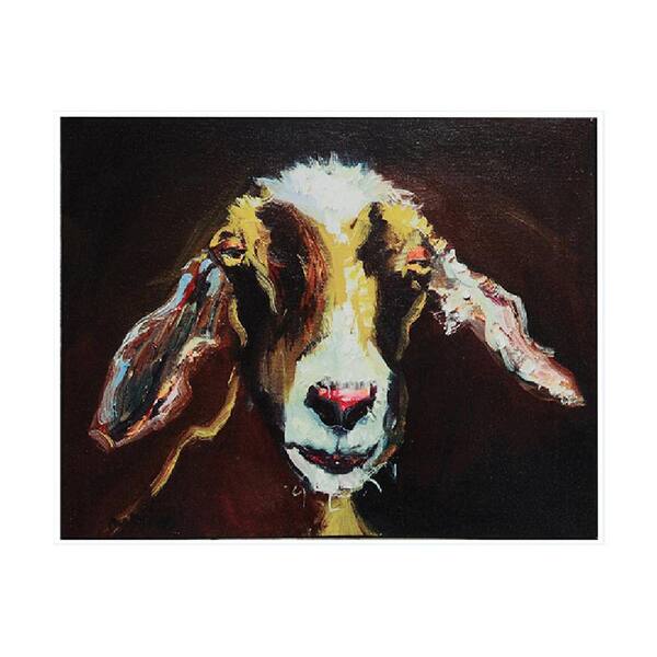 3R Studios 19 in. H x 24 in. W "Goat" Canvas Wall Art