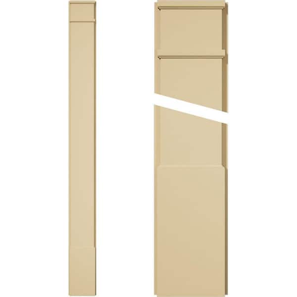 Ekena Millwork 2 in. D x 9 in. W x 96 in. L Primed Polyurethane Pilaster 1-Pack