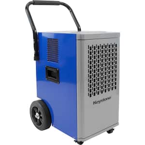 110 pt. 2000 sq. ft. Portable Commercial Dehumidifier in. Blue with Full Tank Alarm