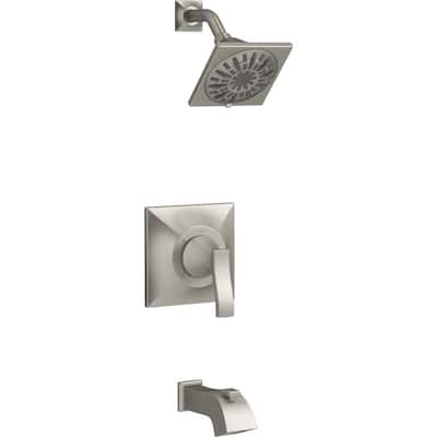 Truss Rite-Temp 1-Handle 3-Spray Tub and Shower Faucet in Vibrant Brushed Nickel (Valve Included)