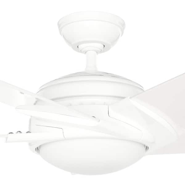 Casablanca Fan 54 in Architectural White Damp Ceiling Fan with Light Kit 