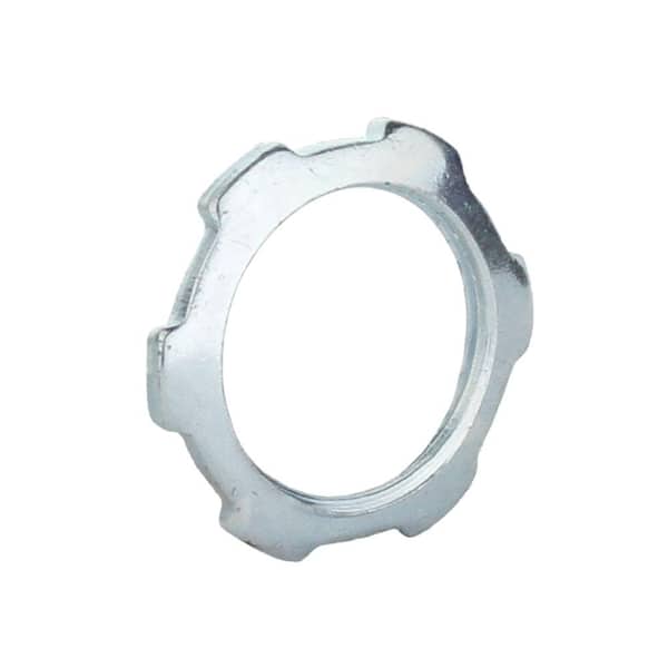 Commercial Electric 1/2 in. Rigid Metal Conduit (RMC) Locknut (4-Pack)