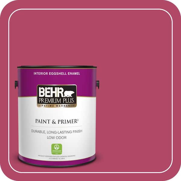 BEHR PREMIUM PLUS 1 gal. Home Decorators Collection #HDC-SM16-04 Bing Cherry Pie Eggshell Enamel Low Odor Interior Paint & Primer