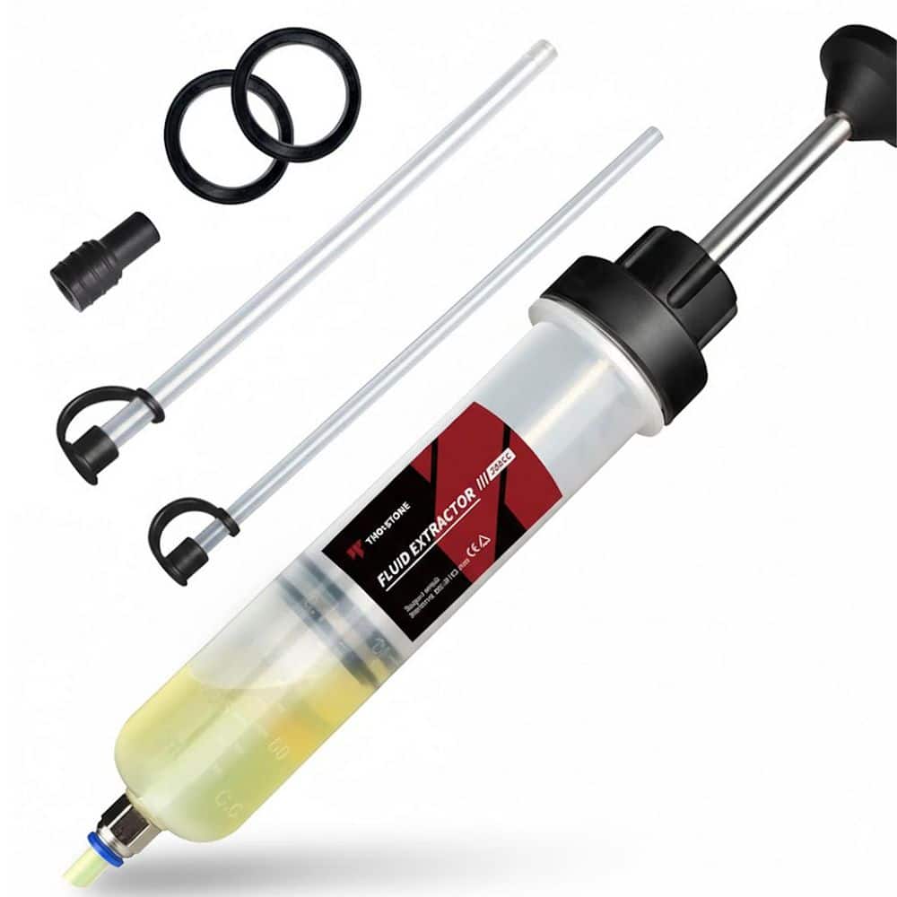 200cc Plastic Automotive Fluid Extractor Pump Manual Oil Change Syringe with 2 PVC Suction Tubes Leakproof price history on PriceWatchPro