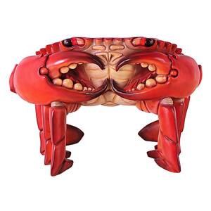 28 in. H Giant Red King Crab Sculptural Chair