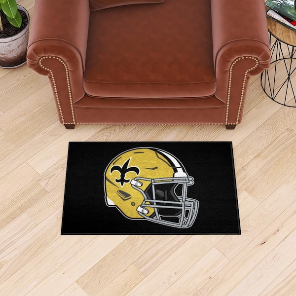 FANMATS NFL New Orleans Saints Black 2 ft. Round Area Rug 17967 - The Home  Depot