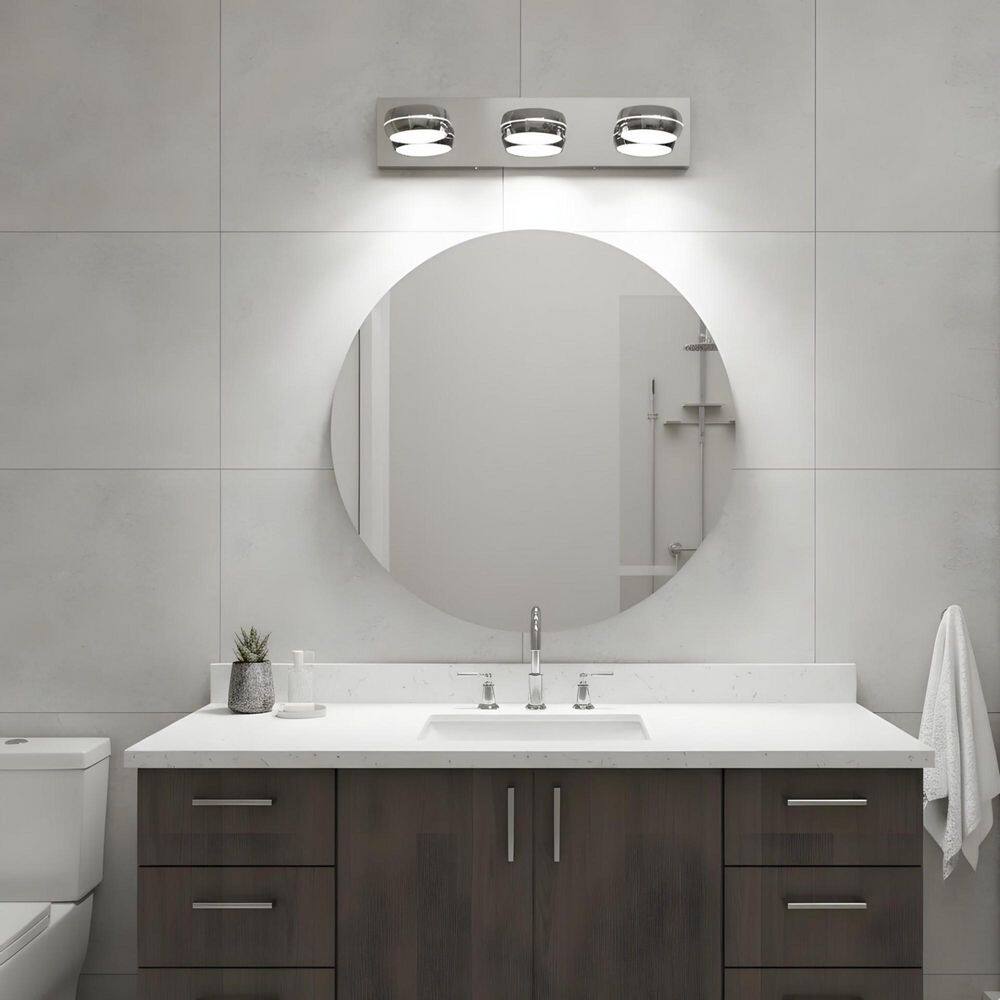 20.5 in. 3-Light LED Bathroom Vanity Light with Dimmable 6000K Light and 270° Rotatable Shade price history on PriceWatchPro