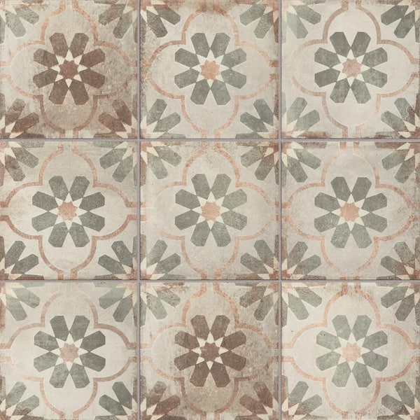 D'Anticatto Decor Florence 8-3/4 in. x 8-3/4 in. Porcelain Floor and Wall Tile (11.0 sq. ft./Case)