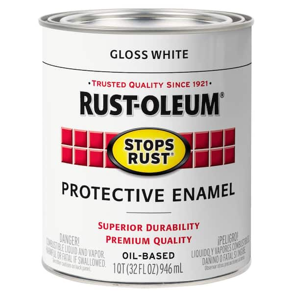 1 qt. Protective Enamel Gloss White Interior/Exterior Paint