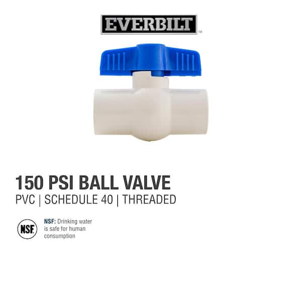 3/4 in. PVC Schedule 40 FIP x FIP Ball Valve 3/4 in. PVC Schedule 40 FIP x FIP Ball Valve
