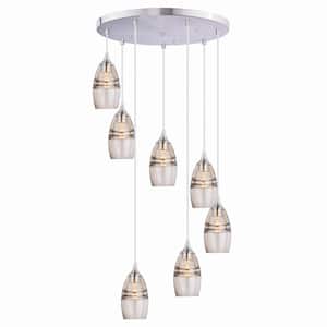 20 in. Nickel Canopy Kit for Up to 7 Mini Pendant Lights