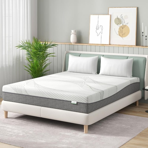Novilla 10 in. Medium Cooling Gel Memory Foam Breathable and Support Tight Top Twin XL Mattress