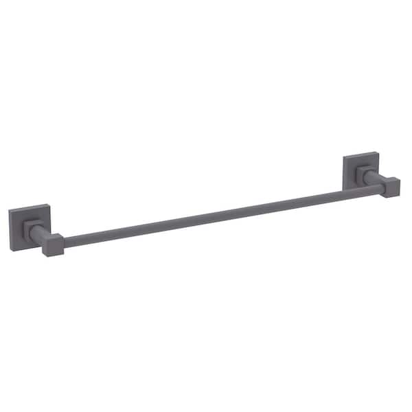 Allied Brass Argo 18 in. Towel Bar in Matte Gray