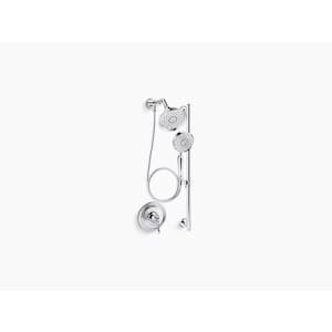 Purist Essentials 3-Spray Performance Showering Package, 1.75 GPM in Vibrant Brushed Nickel (Valve Included)