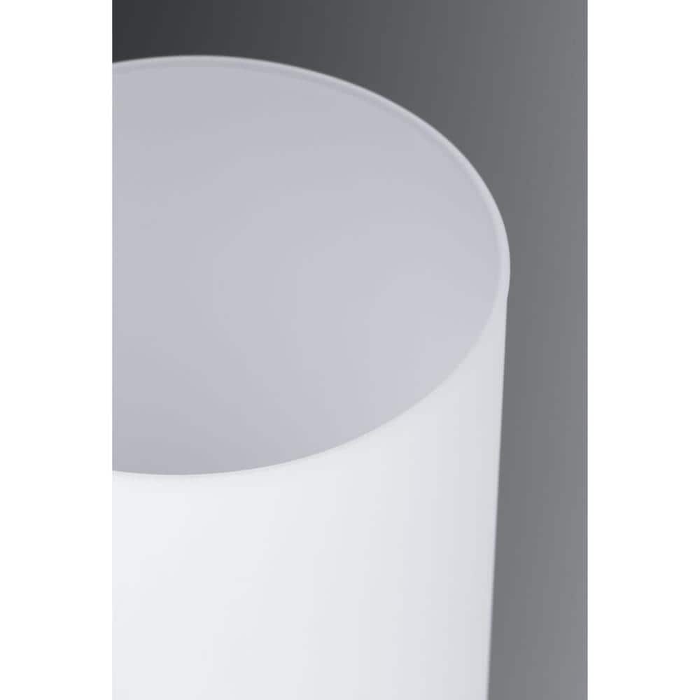 Brushed Nickel 2-Light Bath Vanity with Porcelain Shades