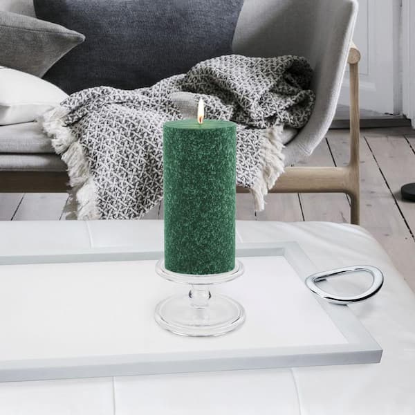 ROOT CANDLES 3 in. x 6 in. Timberline Dark Green Pillar Candle