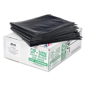 12-16 Gal. Black Eco-Friendly Trash Bags (Case of 250)