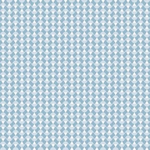 Arne Blue Geometric Paper Strippable Roll Wallpaper (Covers 57.8 sq. ft.)