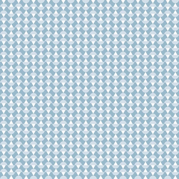 Wall Vision Arne Blue Geometric Paper Strippable Roll Wallpaper (Covers 57.8 sq. ft.)